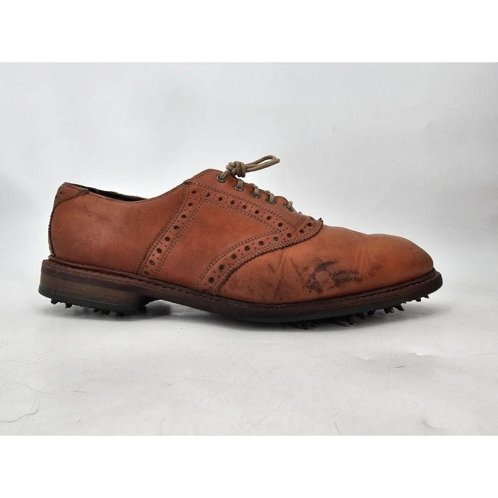 Allen Edmonds First Cut Golf‎ Shoes Leather Walnut Honors Collection Mens 8